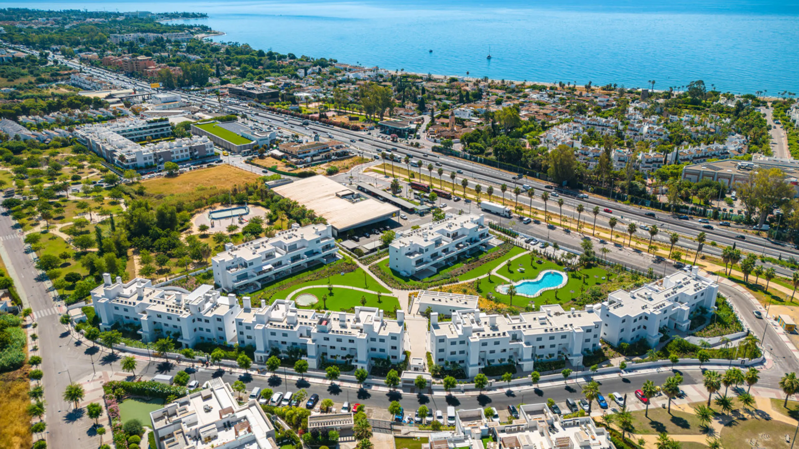 Brand new southwest facing two bedroom apartment located in the sought-after gated community Acqua Gardens , ideally located - walking distance to the beach, close to shops, restaurants, and all essential amenities on the New Golden Mile. This unfurnished