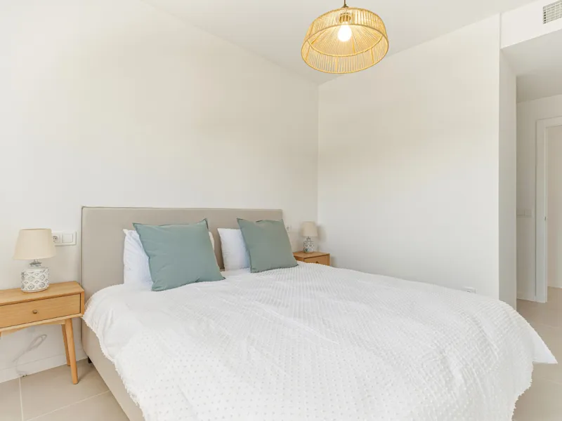 Brand new southwest facing two bedroom apartment located in the sought-after gated community Acqua Gardens , ideally located - walking distance to the beach, close to shops, restaurants, and all essential amenities on the New Golden Mile. This unfurnished