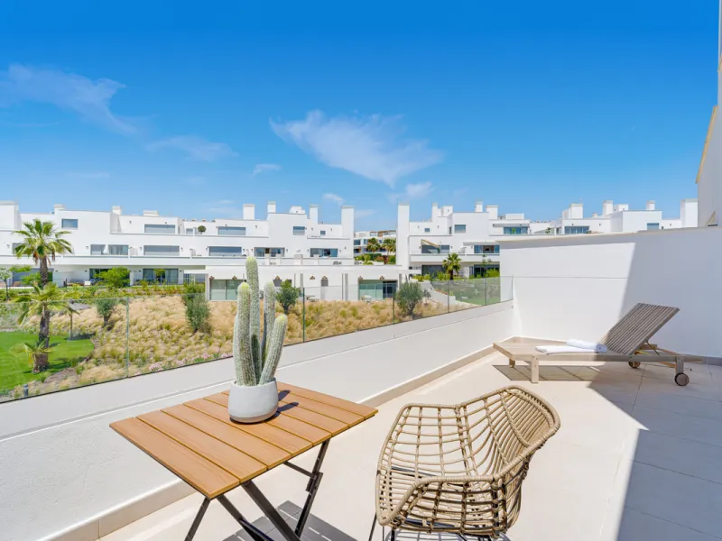 Brand new southwest facing two bedroom apartment located in the sought-after gated community Acqua Gardens , ideally located - walking distance to the beach, close to shops, restaurants, and all essential amenities on the New Golden Mile. This unfurnished