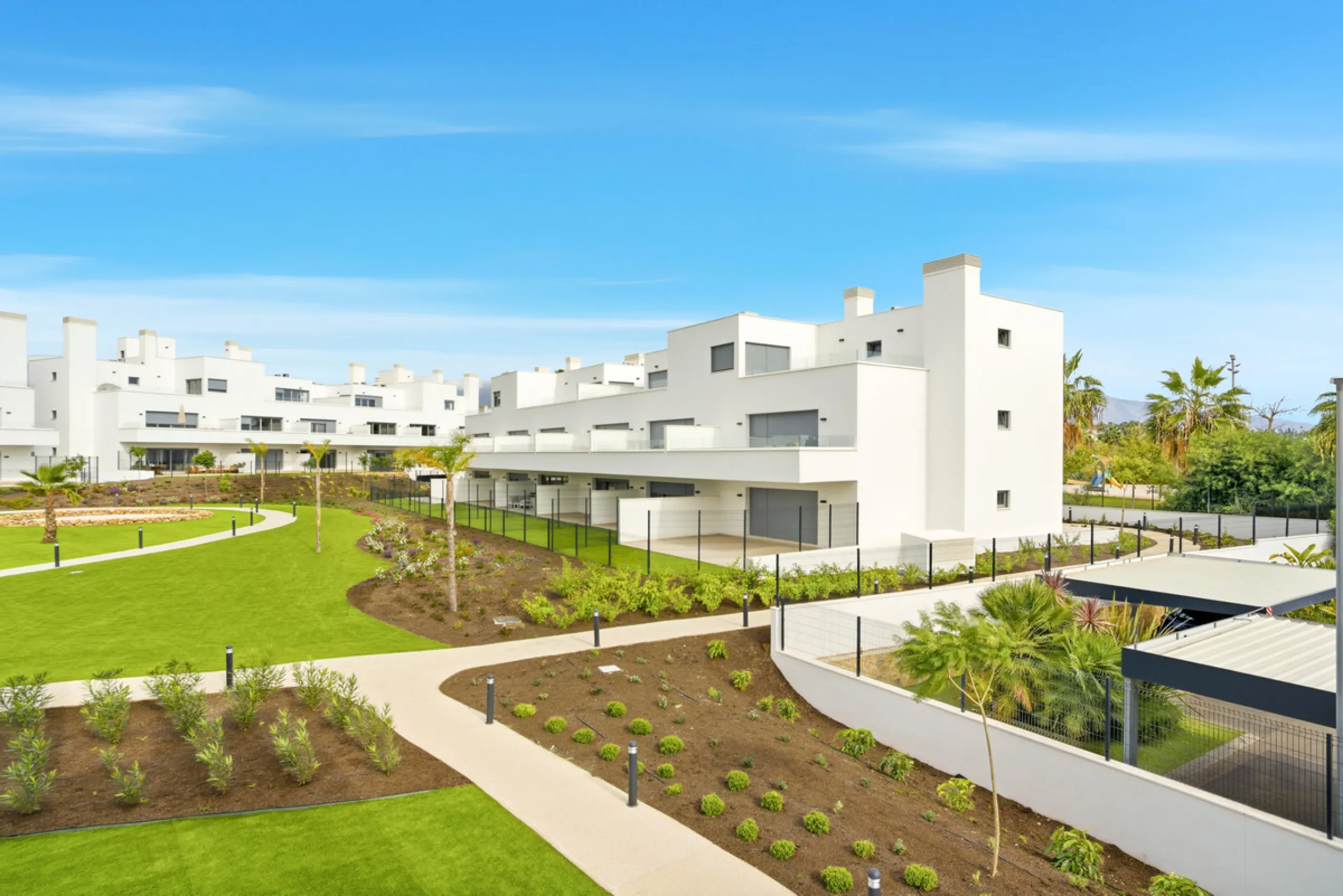 Brand new southwest facing two bedroom apartment located in the sought-after gated community Acqua Gardens , ideally located - walking distance to the beach, close to shops, restaurants, and all essential amenities on the New Golden Mile. This unfurnished