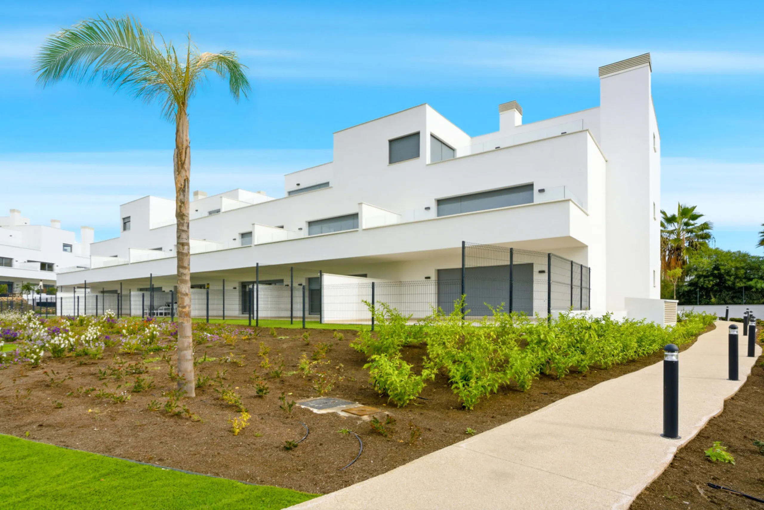 Brand new southwest facing two bedroom apartment located in the sought-after gated community Acqua Gardens , ideally located - walking distance to the beach, close to shops, restaurants, and all essential amenities on the New Golden Mile. This unfurnished