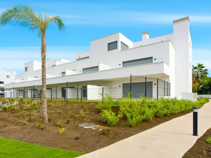 Brand new southwest facing two bedroom apartment located in the sought-after gated community Acqua Gardens , ideally located - walking distance to the beach, close to shops, restaurants, and all essential amenities on the New Golden Mile. This unfurnished