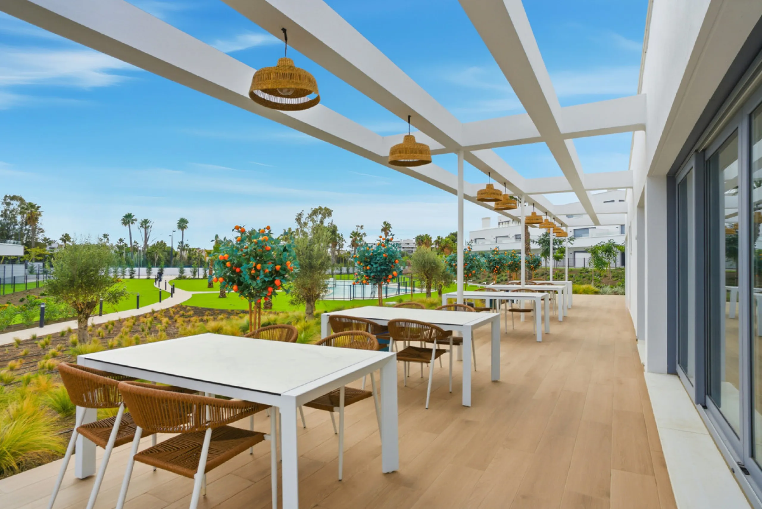 Brand new southwest facing two bedroom apartment located in the sought-after gated community Acqua Gardens , ideally located - walking distance to the beach, close to shops, restaurants, and all essential amenities on the New Golden Mile. This unfurnished
