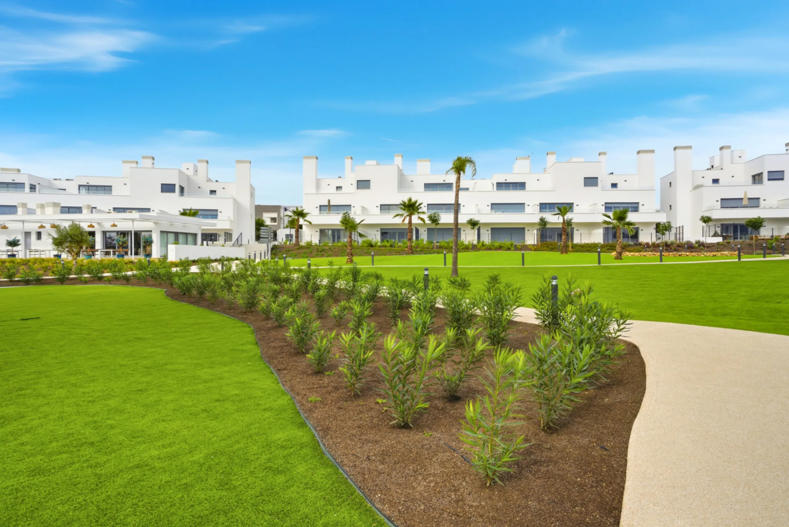 Brand new southwest facing two bedroom apartment located in the sought-after gated community Acqua Gardens , ideally located - walking distance to the beach, close to shops, restaurants, and all essential amenities on the New Golden Mile. This unfurnished