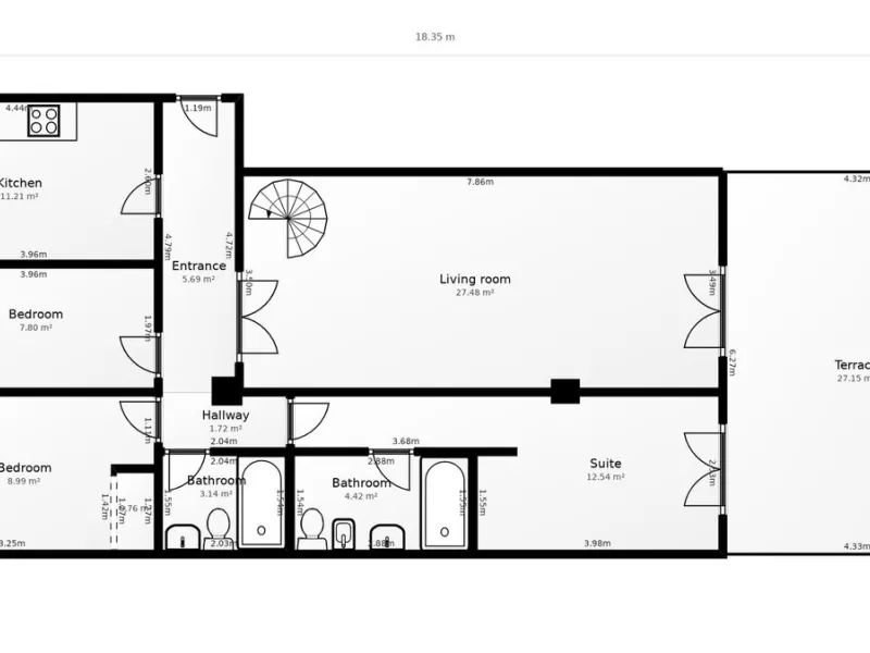 Apartment - Penthouse в продаже в Benalmadena, Málaga. В доме 3 спален и 2 ванных комнат. Площадь дома 141 м²