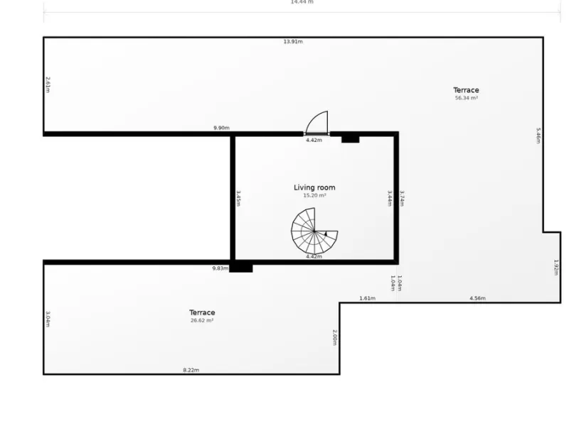 Apartment - Penthouse в продаже в Benalmadena, Málaga. В доме 3 спален и 2 ванных комнат. Площадь дома 141 м²