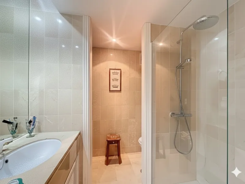 This bright and spacious 2-bedroom apartment is located in the sought-after residential complex Fuente de la Duquesa, set in a quiet, elevated frontline golf position with panoramic views of both the Mediterranean Sea and the golf course.