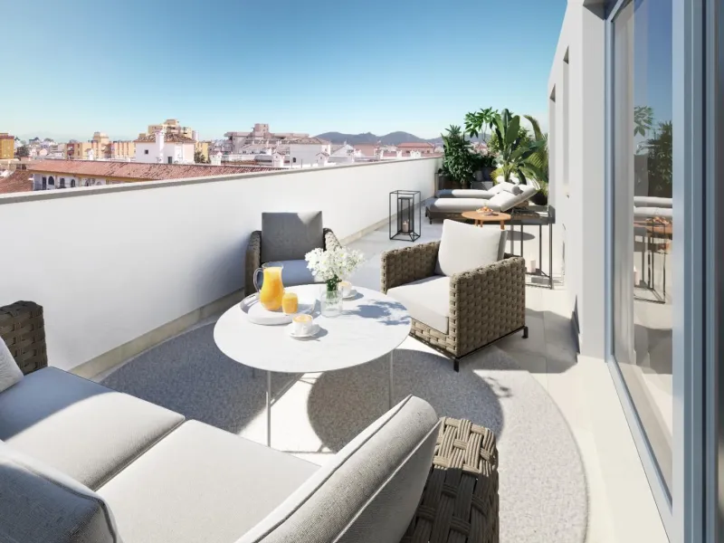 NEW BUILD RESIDENTIAL IN FUENGIROLA& & New Build development is located in Fuengirola, an area with easy access to the motorway, very active commercially and surrounded by all services (schools, nurseries, sports areas, library, retirement home, hea