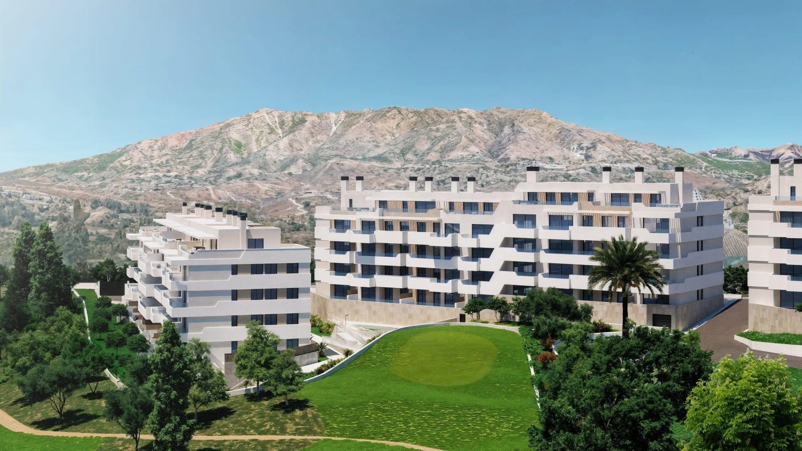 Modern New Build Apartments in Mijas Golf Near Golf and Beaches& & Exclusive Residential Development with Premium Amenities& Introducing an exceptional new development of 103 modern homes in Mijas Golf, designed for those who value comfort, natur