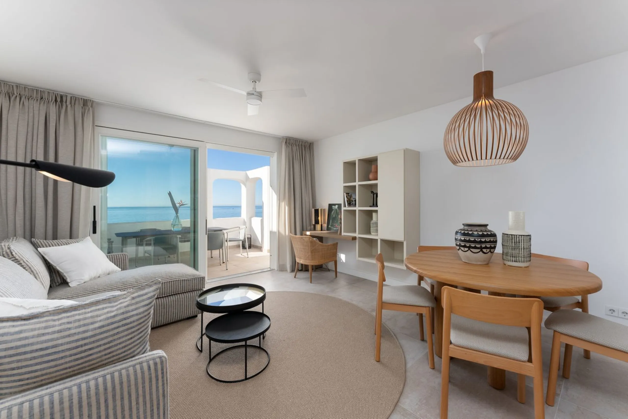 Duplex penthouse with stunning views of the Mediterranean.