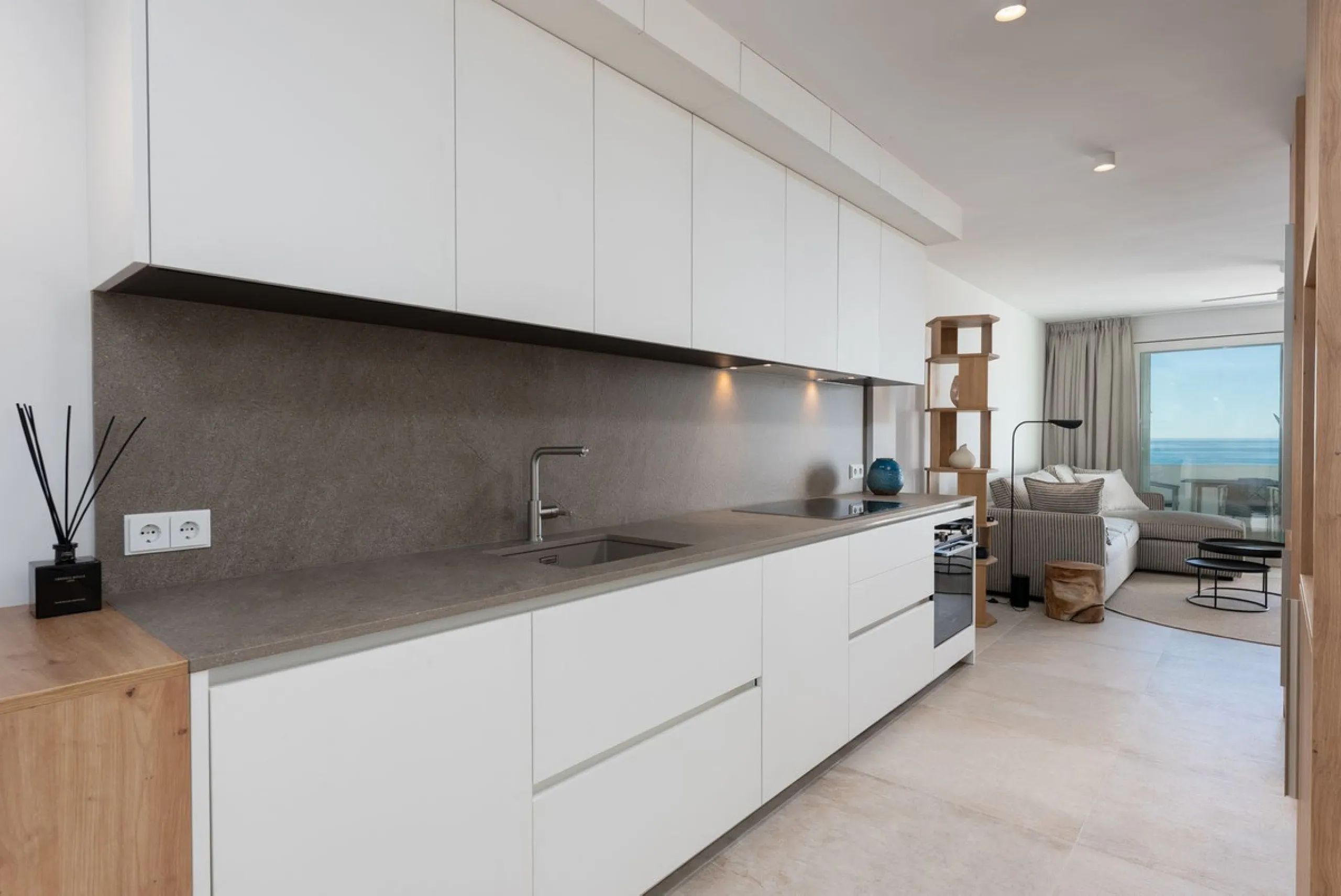 Duplex penthouse with stunning views of the Mediterranean.