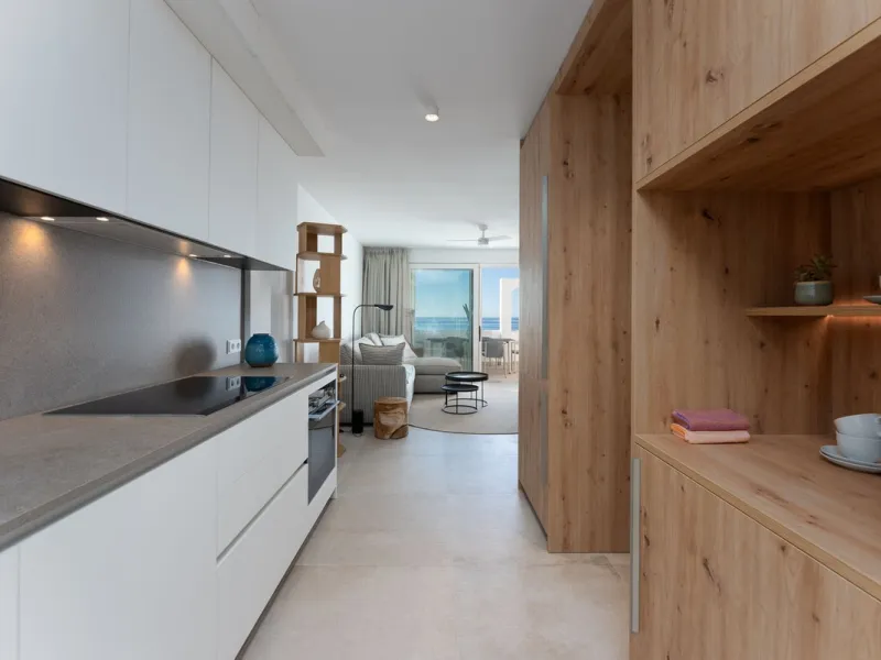 Duplex penthouse with stunning views of the Mediterranean.
