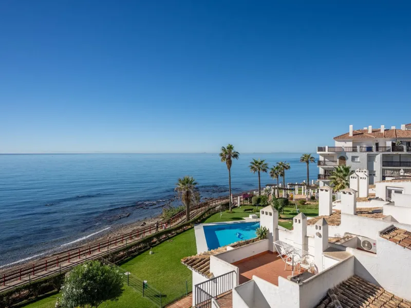 Duplex penthouse with stunning views of the Mediterranean.