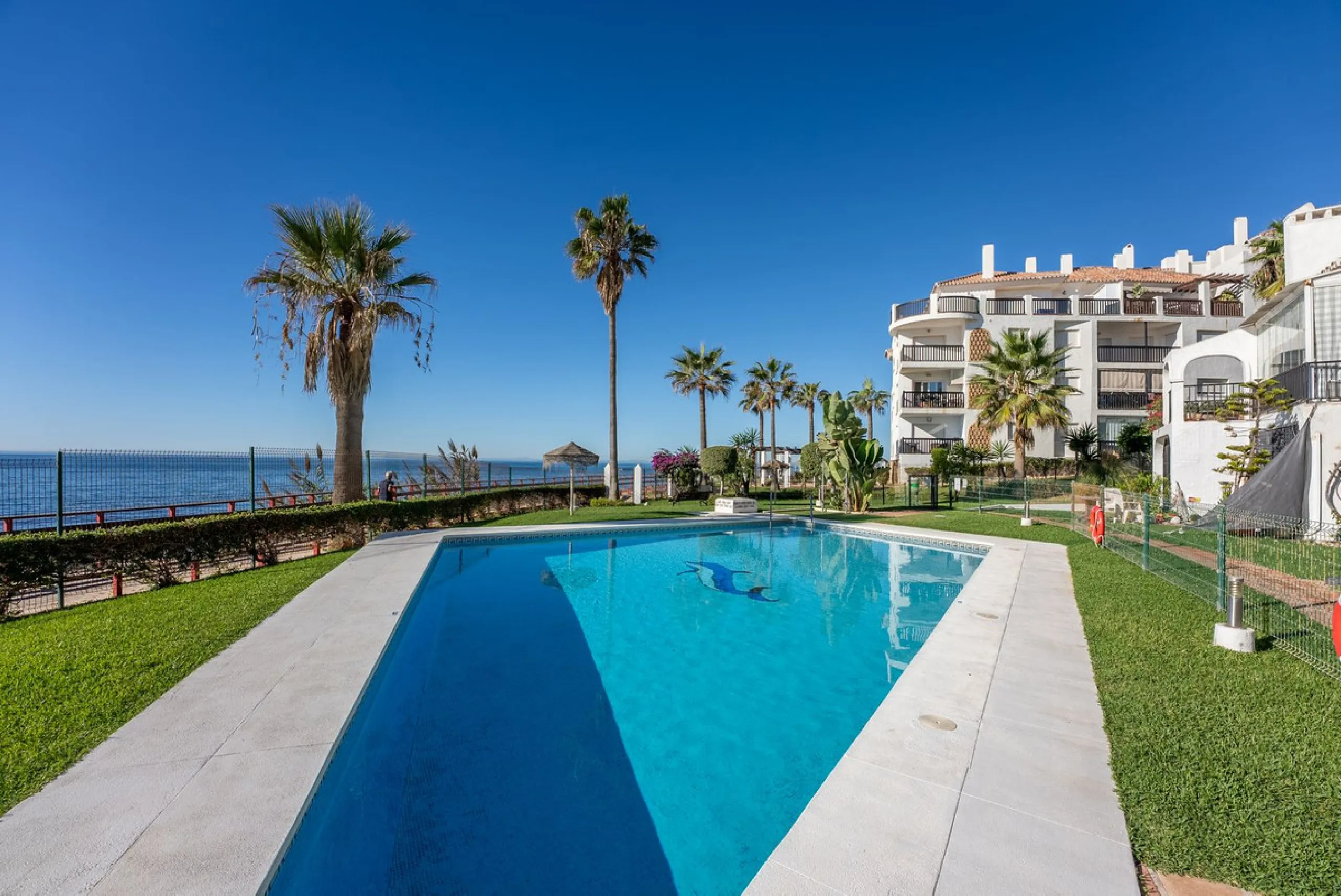 Duplex penthouse with stunning views of the Mediterranean.