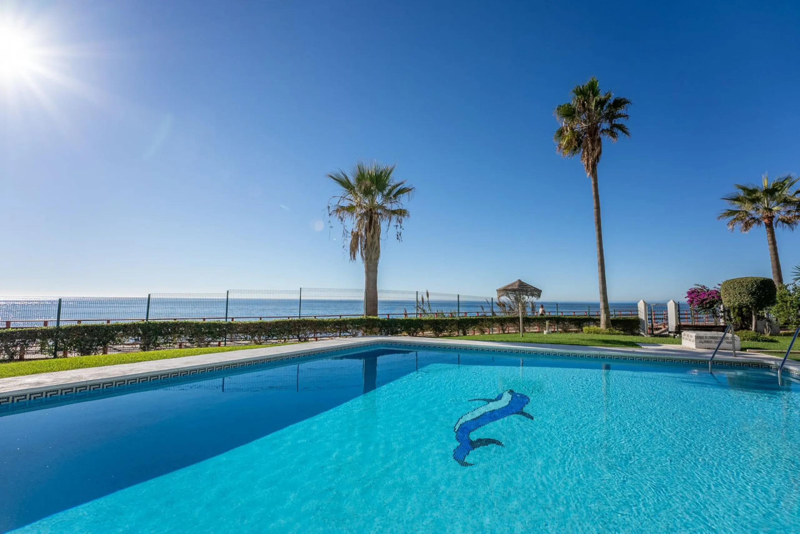 Duplex penthouse with stunning views of the Mediterranean.