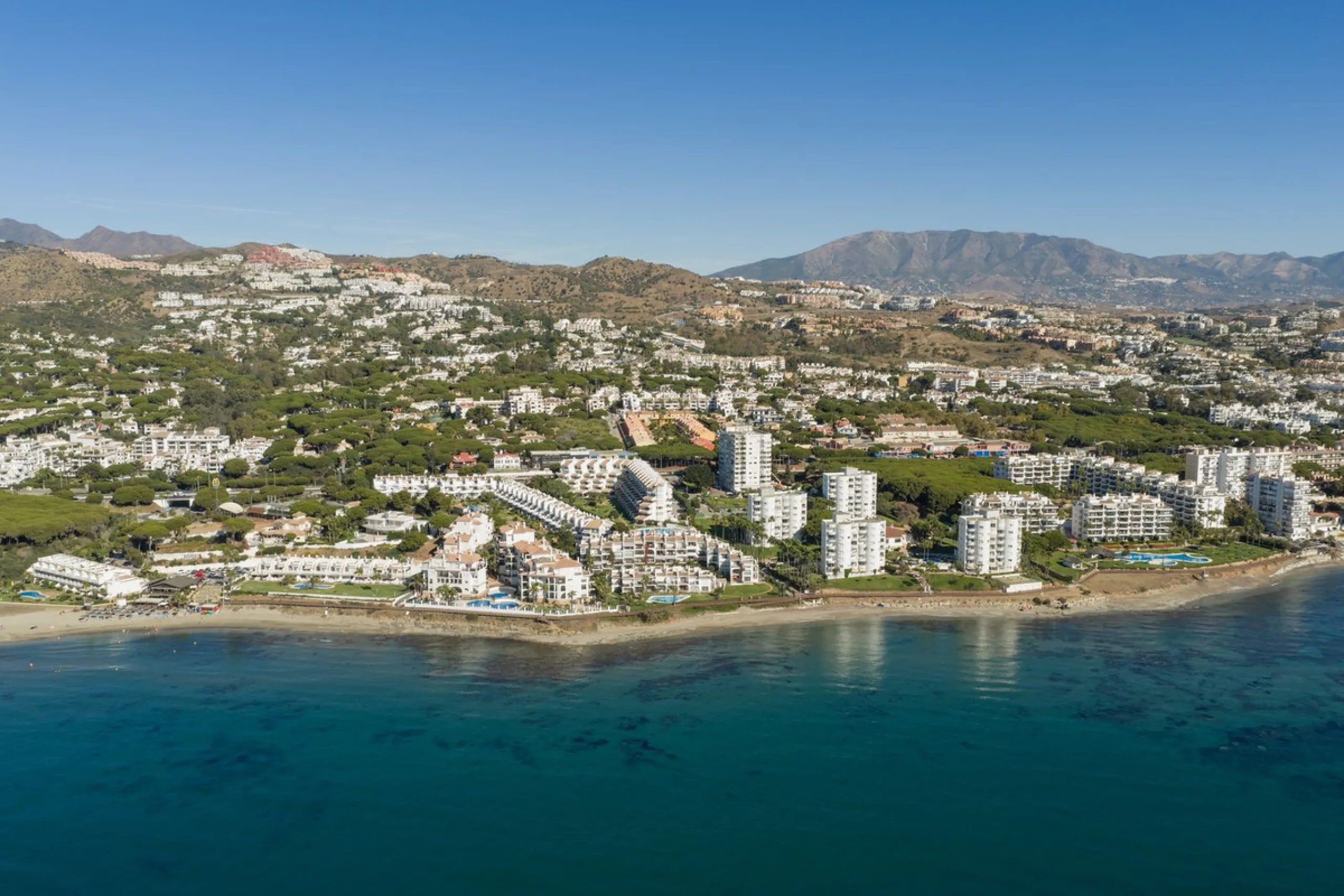 Duplex penthouse with stunning views of the Mediterranean.