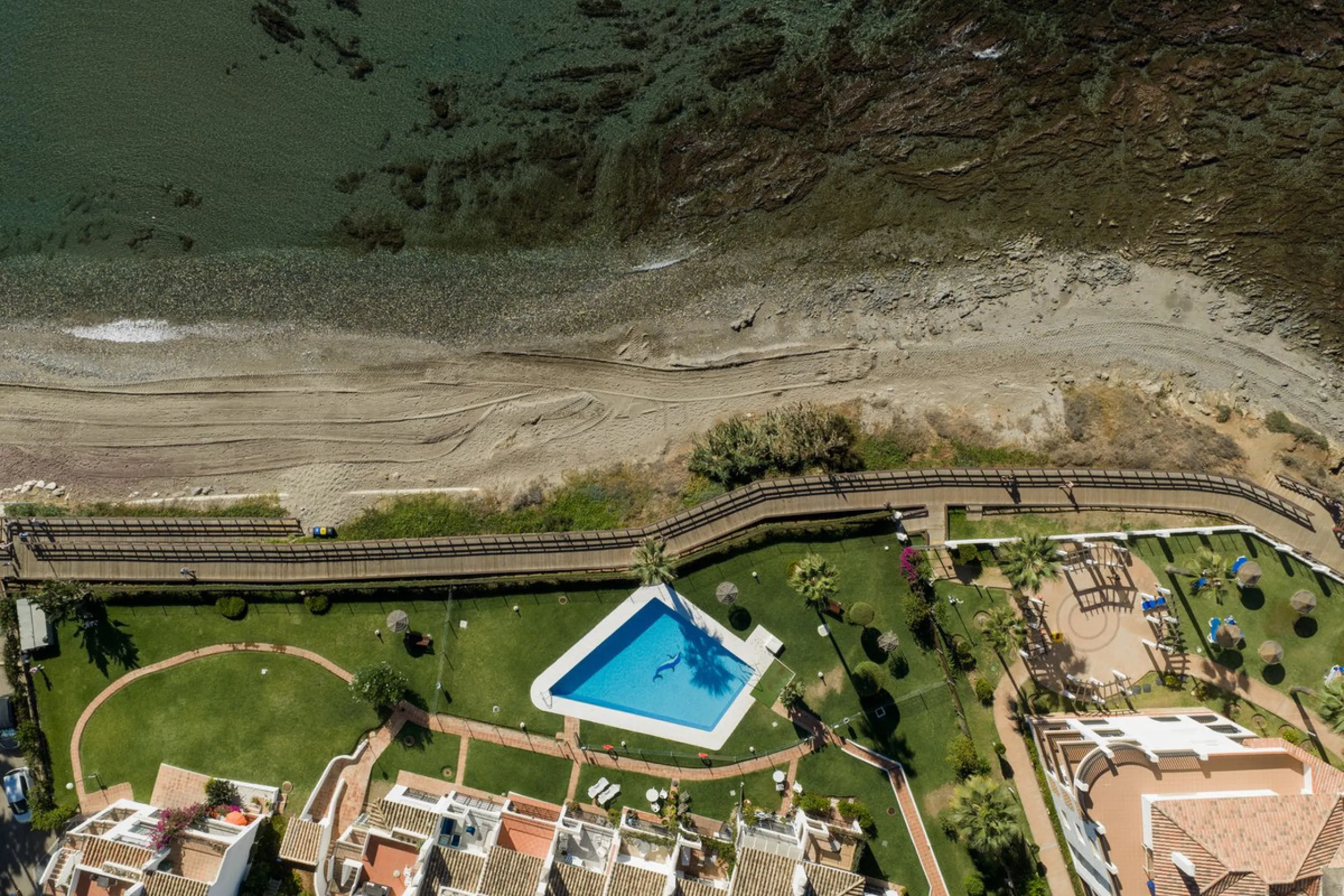 Duplex penthouse with stunning views of the Mediterranean.