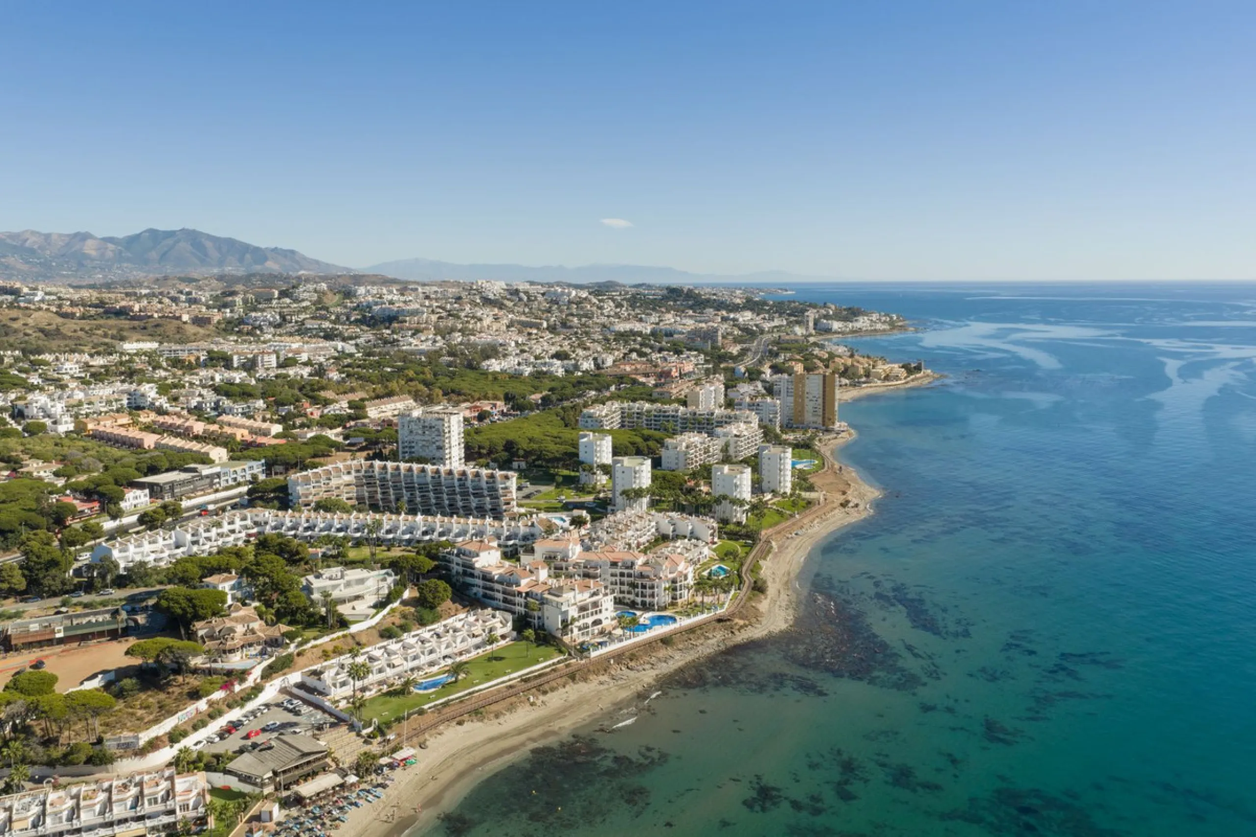 Duplex penthouse with stunning views of the Mediterranean.