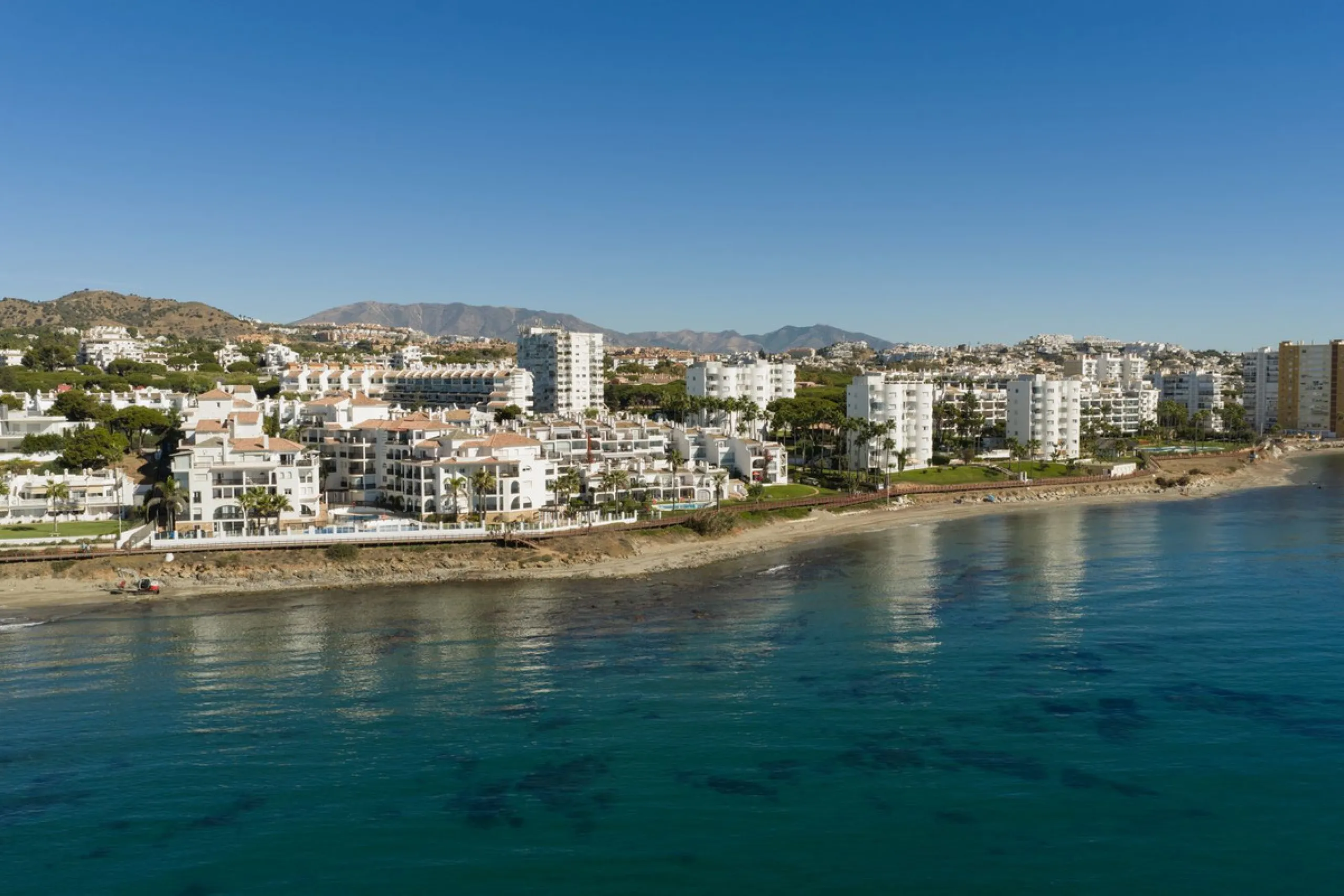 Duplex penthouse with stunning views of the Mediterranean.