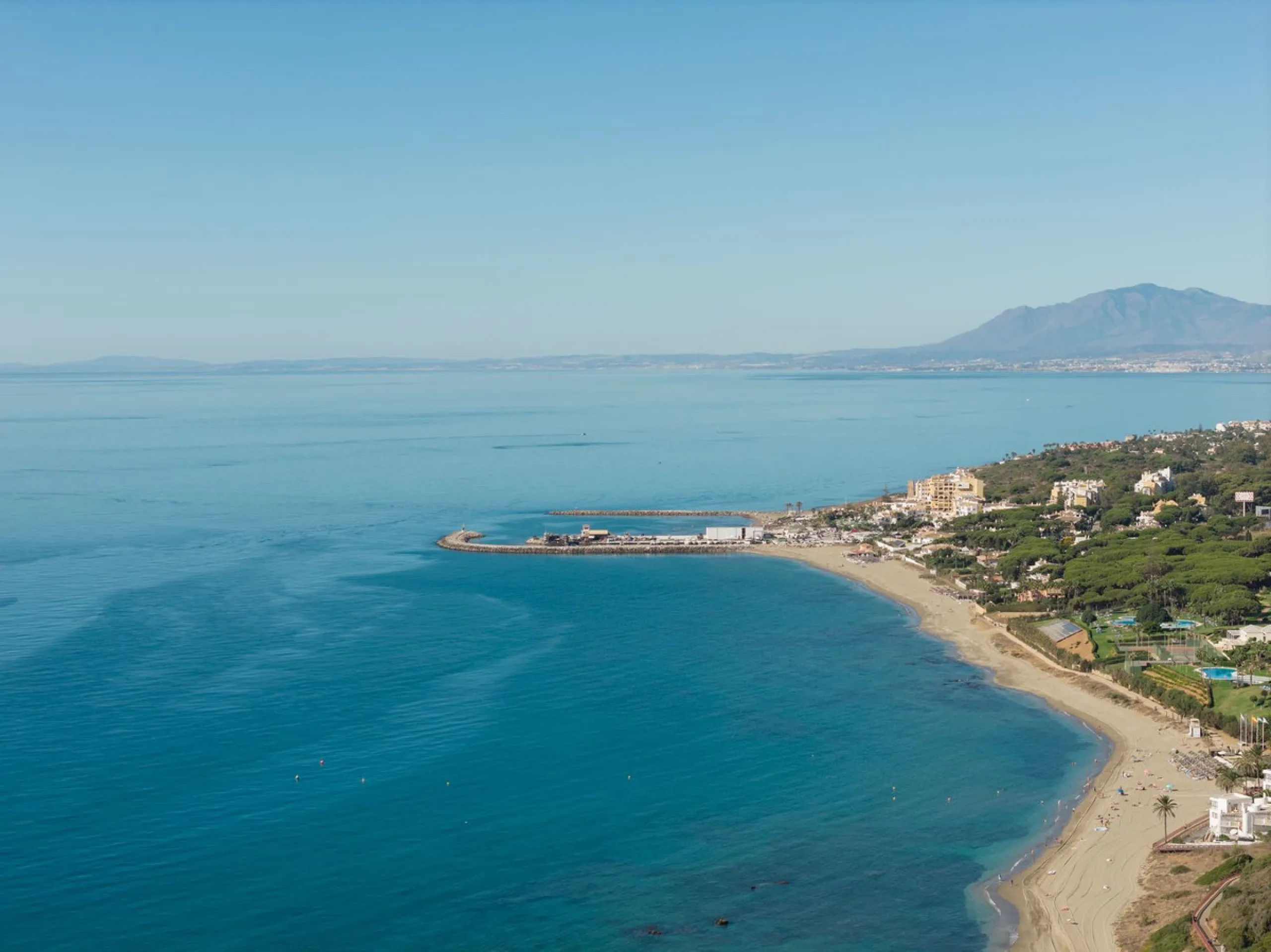 Duplex penthouse with stunning views of the Mediterranean.