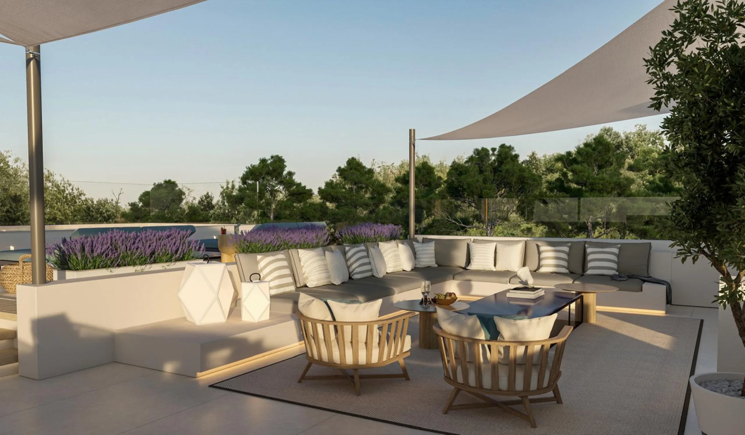 Neue zeitgenössische Villa mit Meerblick im Marbella Hill Club