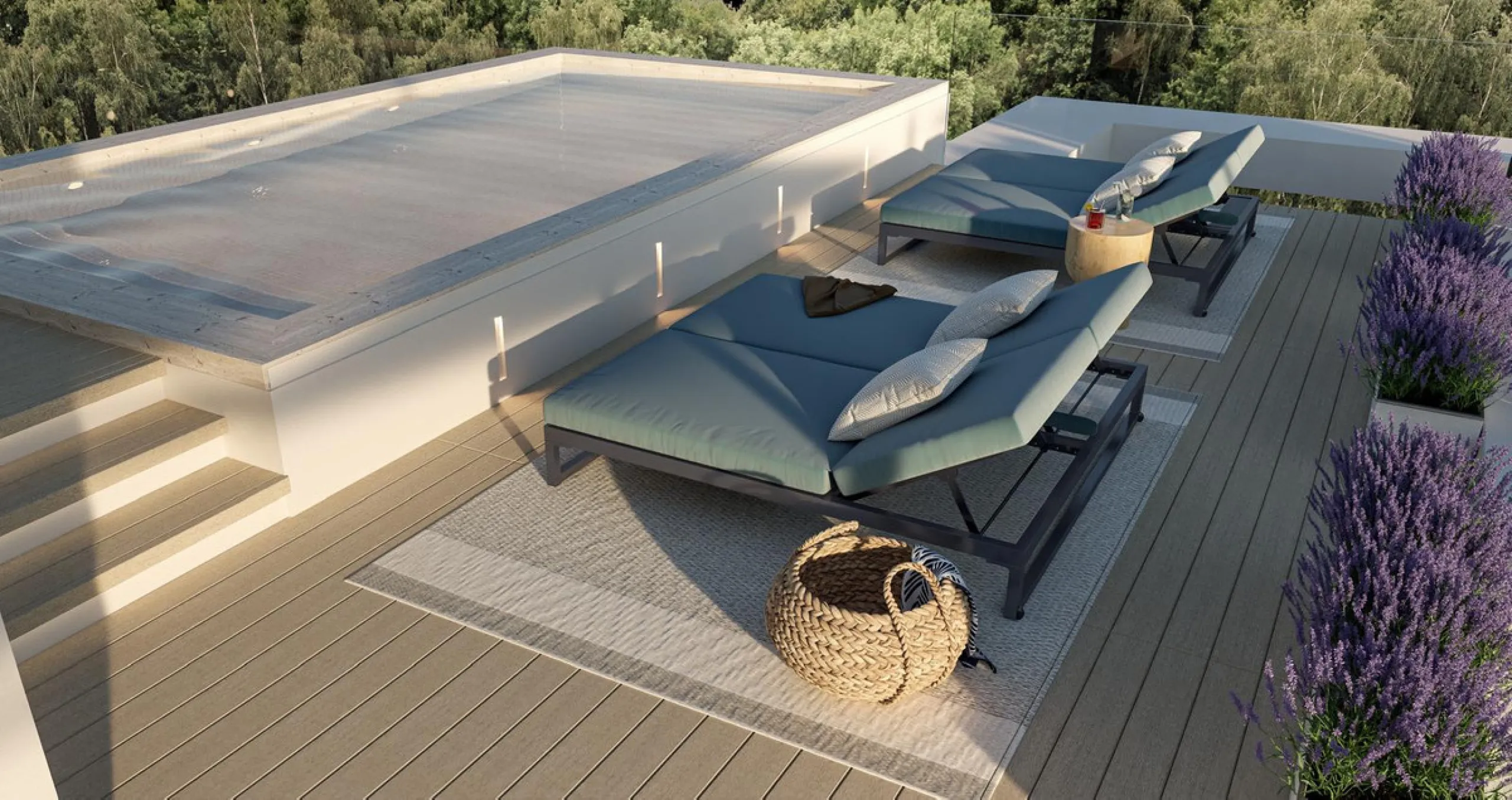 Neue zeitgenössische Villa mit Meerblick im Marbella Hill Club