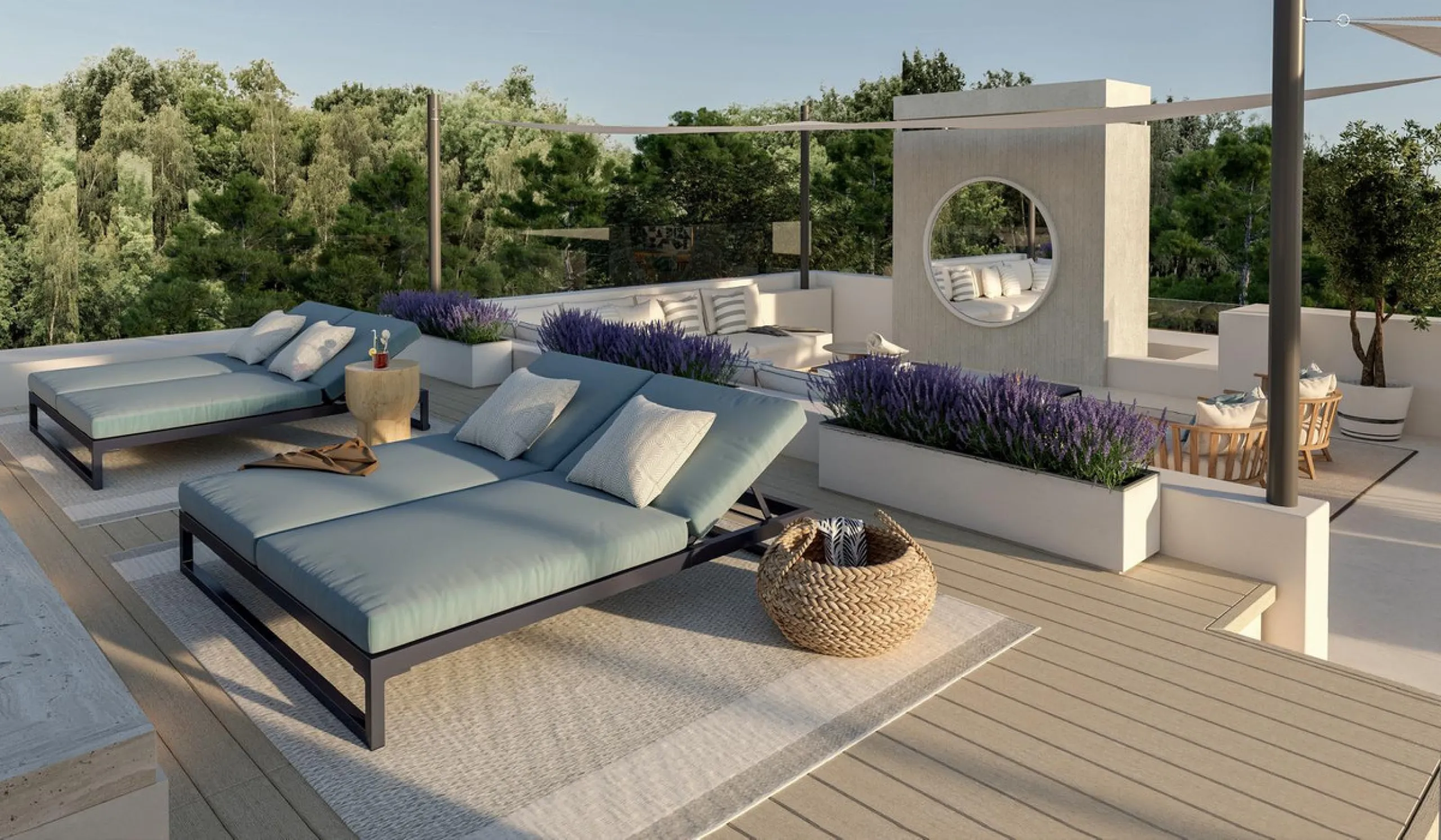 Neue zeitgenössische Villa mit Meerblick im Marbella Hill Club