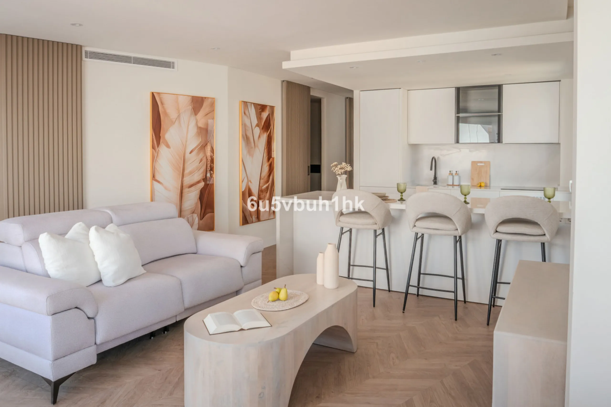 There is something very easy about this apartment. It sits on a bright corner in Estepona's historic centre, next to a plaza, with the life of the town just outside and the beach only a short walk away.