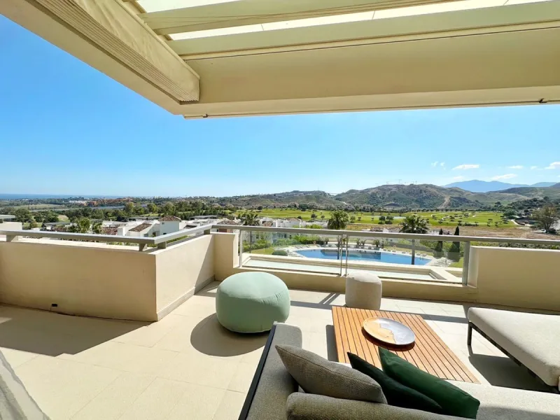 Luxury Duplex Penthouse with Panoramic Sea and Golf Views in Los Arqueros