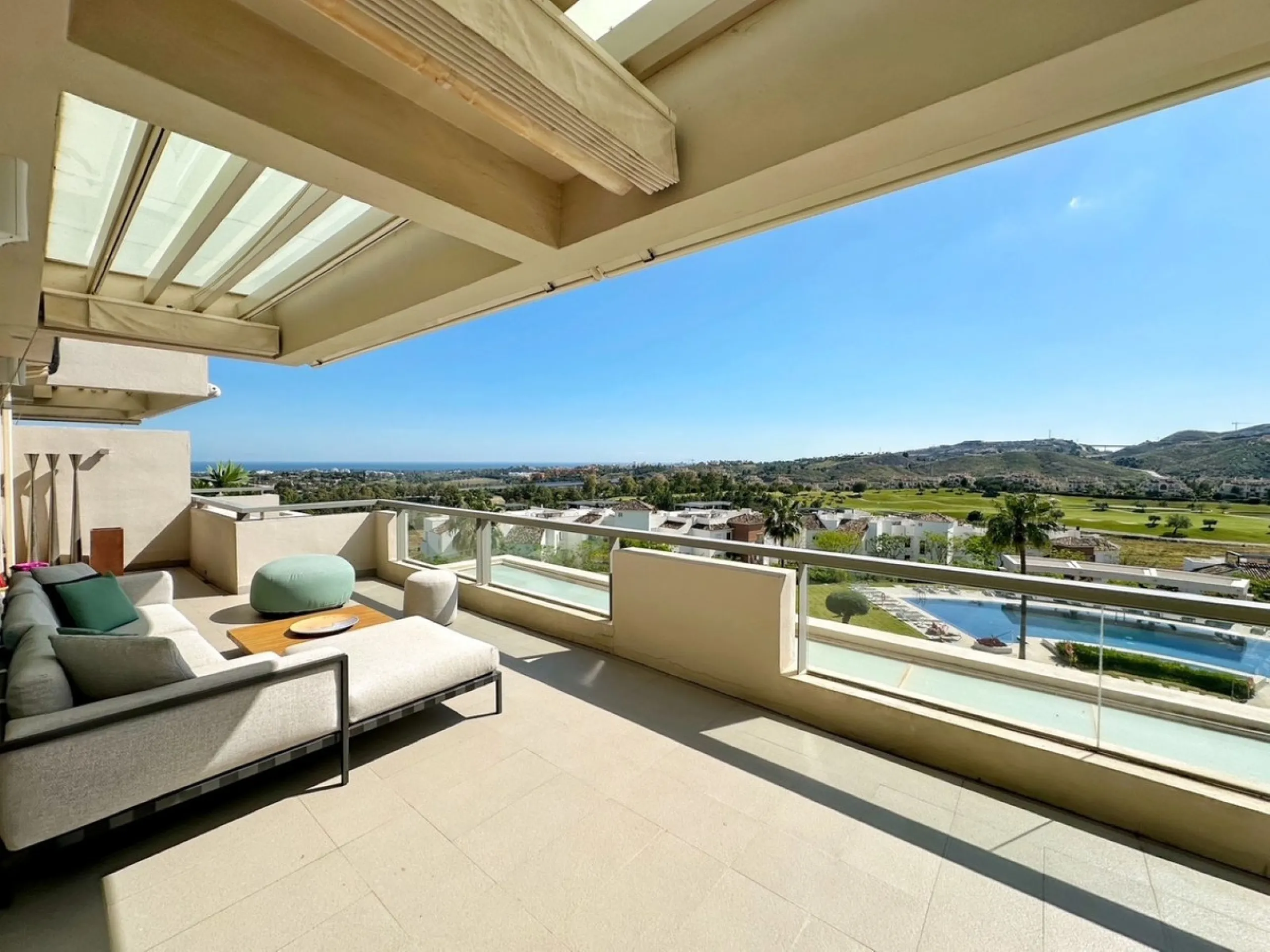 Luxury Duplex Penthouse with Panoramic Sea and Golf Views in Los Arqueros
