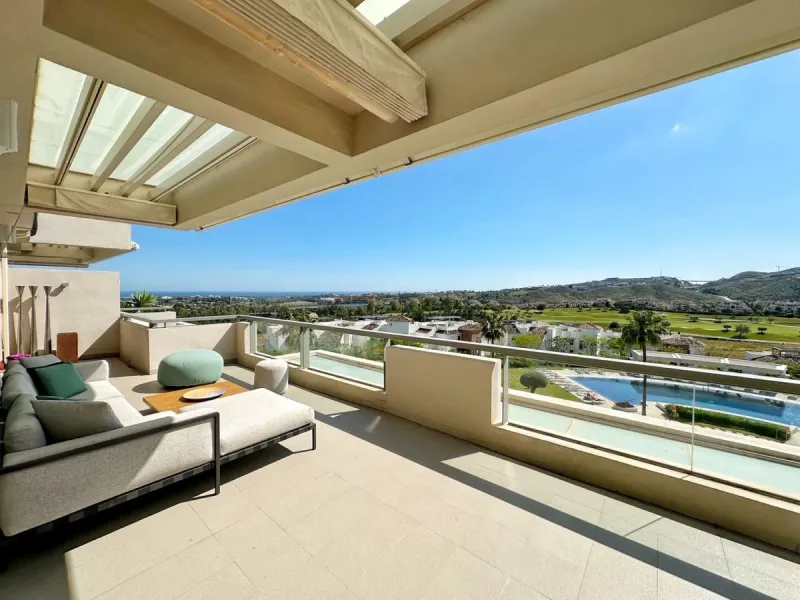 Luxury Duplex Penthouse with Panoramic Sea and Golf Views in Los Arqueros