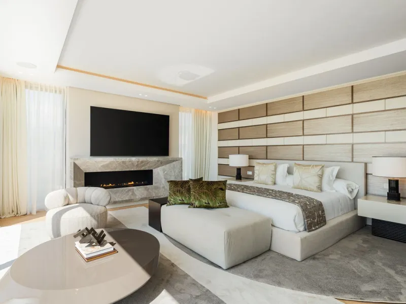 Zeitgenössische Designervilla mit Spa im Marbella Hill Club
