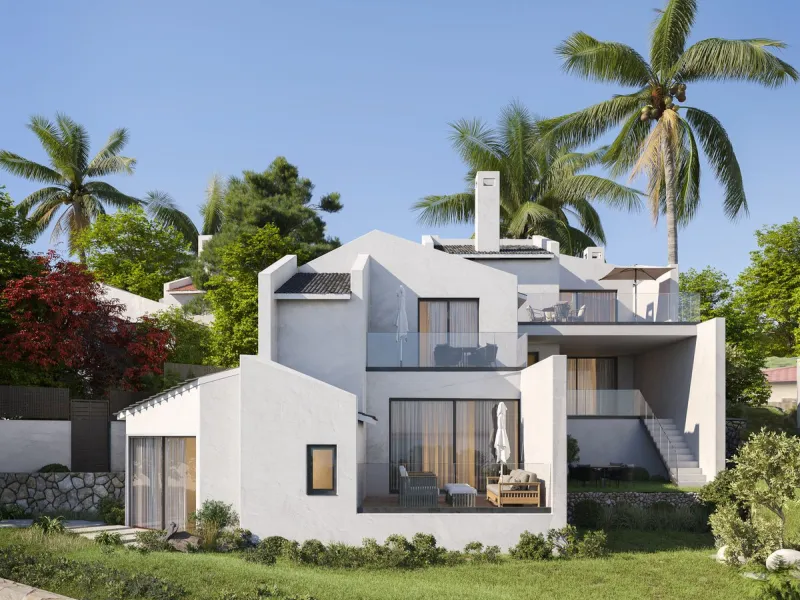 *** Contemporary Townhouse in Bahia Dorada, Estepona *** 3 Bedrooms, 2 Bathrooms and a Guest Toilet *** Spacious Private Terraces and Garden *** Panoramic Views to the Mediterranean Sea *** Fully Fitted Kitchen *** High Quality Built *** Ideal Location: L