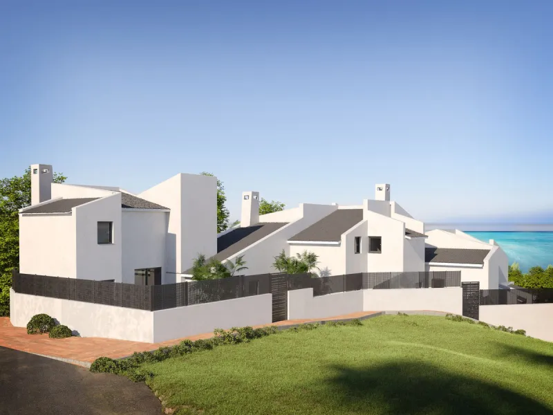 *** Contemporary Townhouse in Bahia Dorada, Estepona *** 3 Bedrooms, 2 Bathrooms and a Guest Toilet *** Spacious Private Terraces and Garden *** Panoramic Views to the Mediterranean Sea *** Fully Fitted Kitchen *** High Quality Built *** Ideal Location: L