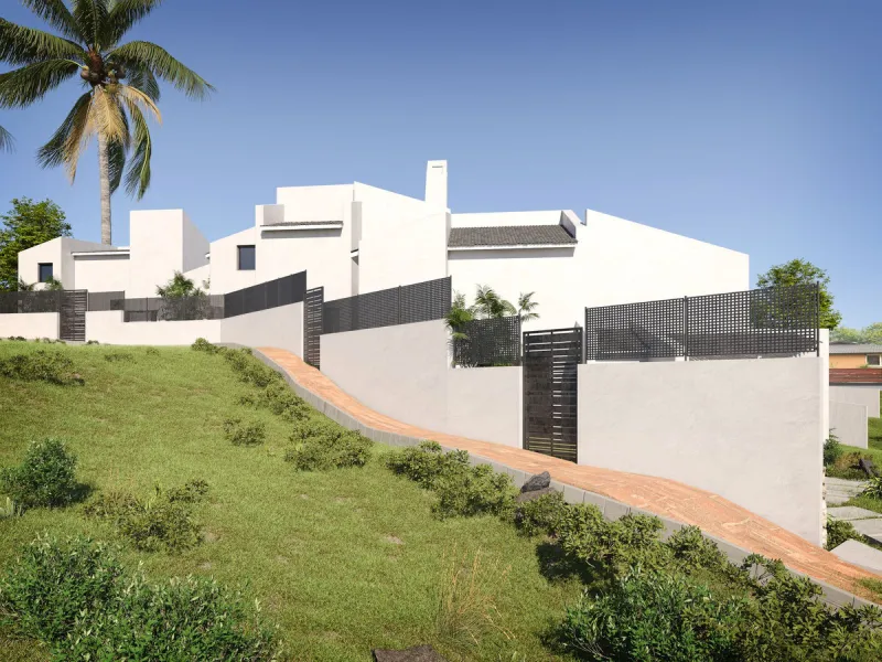 *** Contemporary Townhouse in Bahia Dorada, Estepona *** 3 Bedrooms, 2 Bathrooms and a Guest Toilet *** Spacious Private Terraces and Garden *** Panoramic Views to the Mediterranean Sea *** Fully Fitted Kitchen *** High Quality Built *** Ideal Location: L