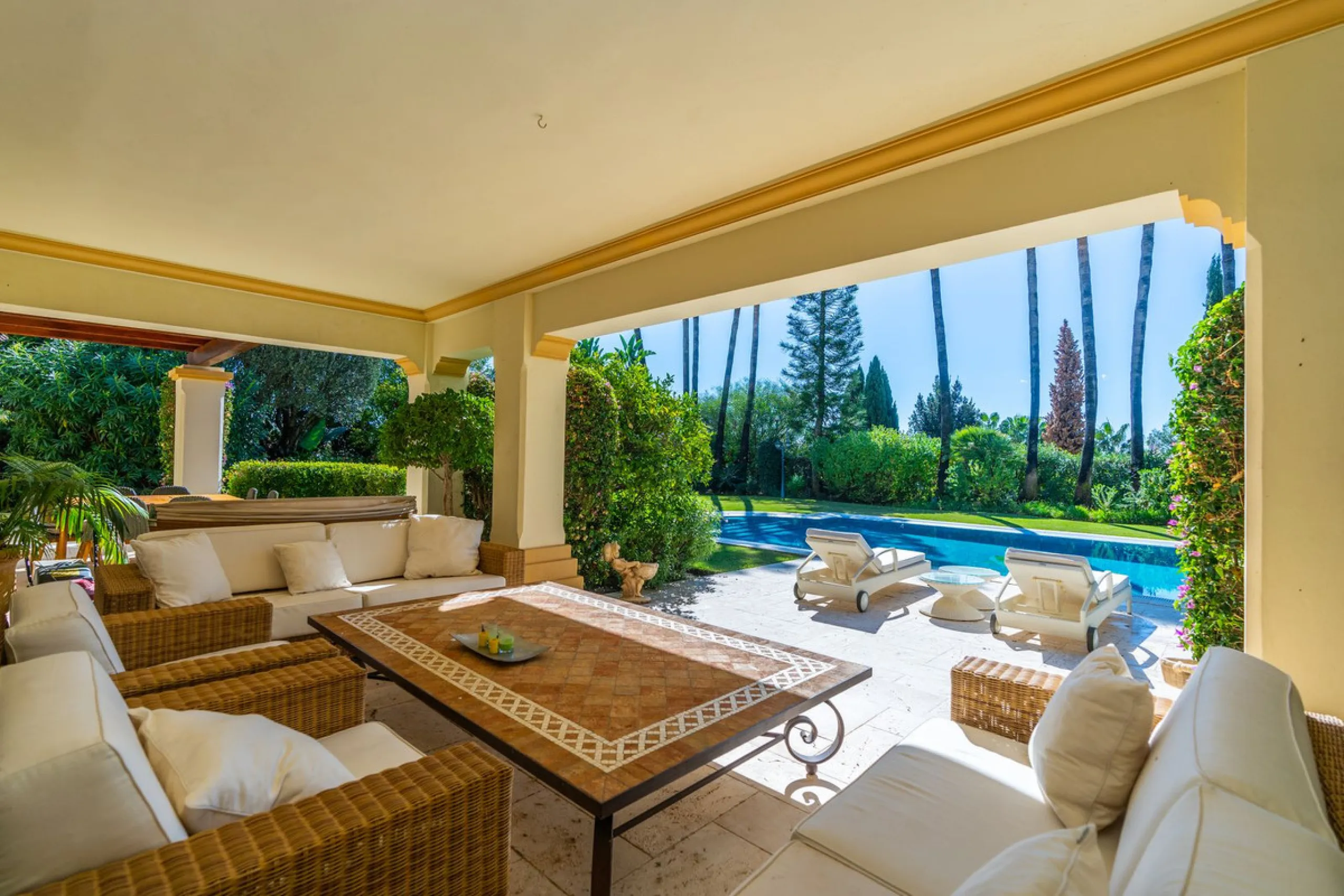Situated on one of the most prestigious roads in Sierra Blanca, this magnificent villa embodies the essence of Marbella luxury living. Set on an expansive plot of almost 2,000 m², the property enjoys total privacy, lush gardens, and breathtaking sea views