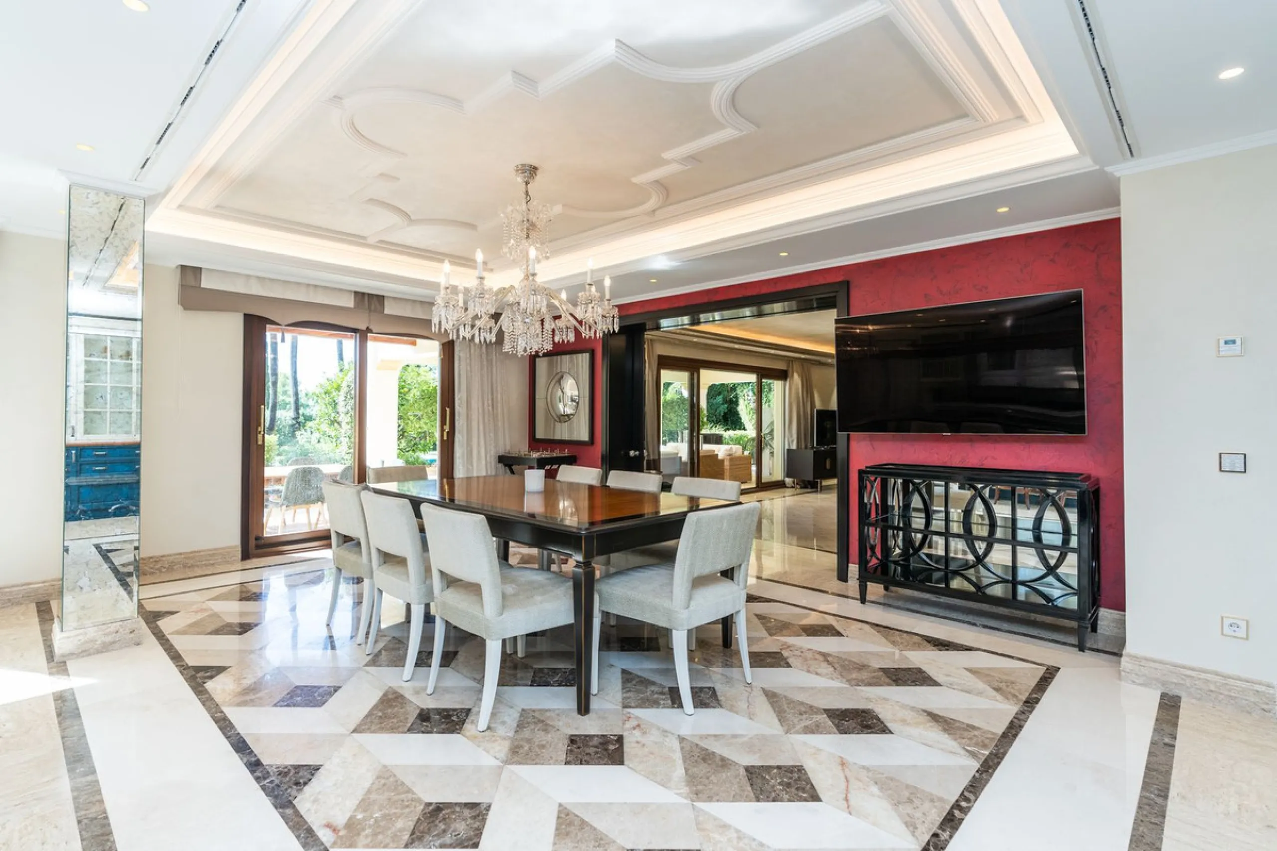 Situated on one of the most prestigious roads in Sierra Blanca, this magnificent villa embodies the essence of Marbella luxury living. Set on an expansive plot of almost 2,000 m², the property enjoys total privacy, lush gardens, and breathtaking sea views
