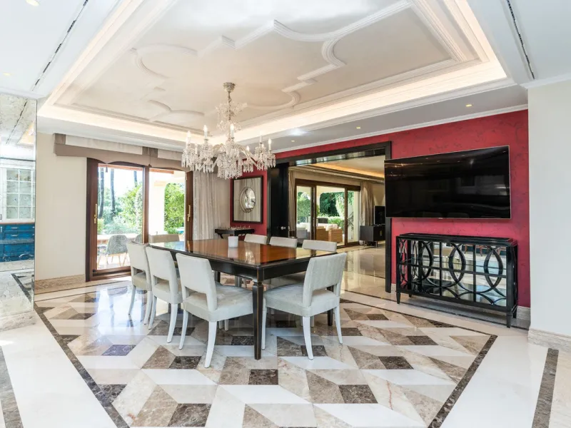 Situated on one of the most prestigious roads in Sierra Blanca, this magnificent villa embodies the essence of Marbella luxury living. Set on an expansive plot of almost 2,000 m², the property enjoys total privacy, lush gardens, and breathtaking sea views