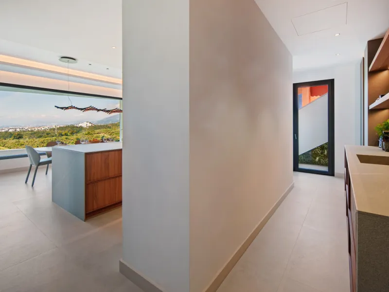 Set on a south-facing plot of over 1,000 m², this newly built villa delivers sweeping views of the Mediterranean Sea and surrounding mountains. Developed by Sands Villas and designed by Gonzalez Jacobson, the property combines sharp modern architecture wi