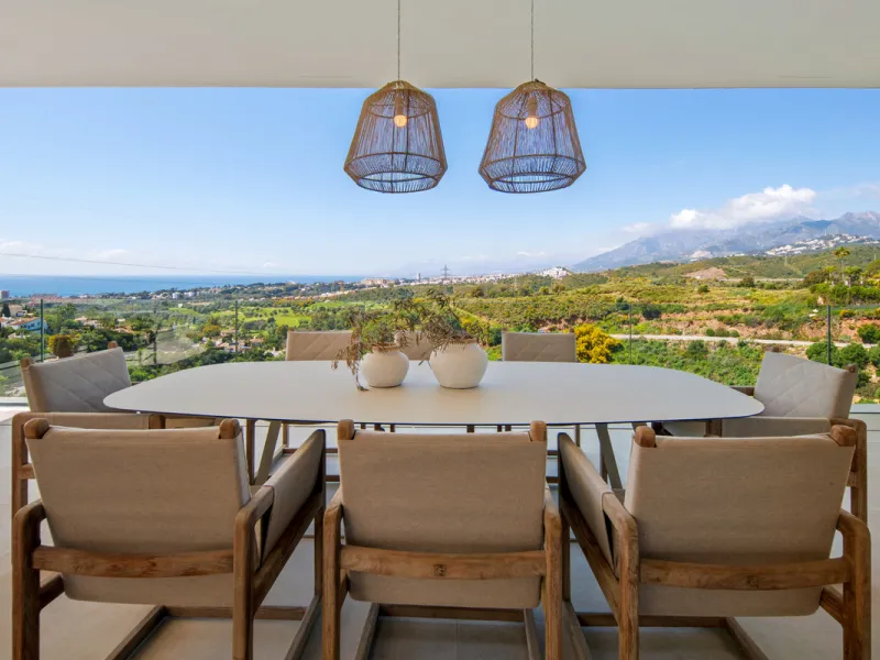 Set on a south-facing plot of over 1,000 m², this newly built villa delivers sweeping views of the Mediterranean Sea and surrounding mountains. Developed by Sands Villas and designed by Gonzalez Jacobson, the property combines sharp modern architecture wi