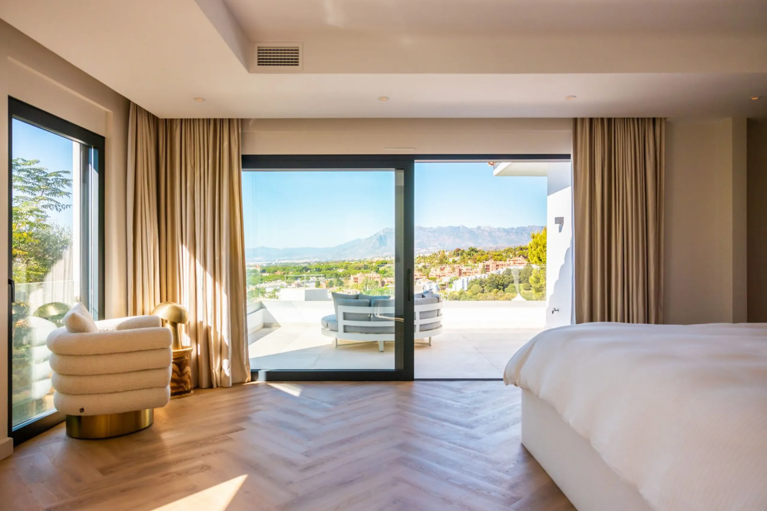 Stunning Contemporary Villa with Sea & Mountain Views