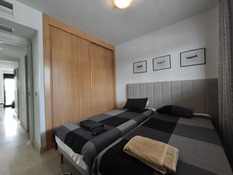 FABULOUS PANORAMIC SEAVIEWS AND FULLY REFORMED APARTMENT!!!   This immaculate and bright property comprises an entrance hall, a luxury fully fitted open plan kitchen, a lounge/dining room with patio doors leading to an amazing full apartment width terrace