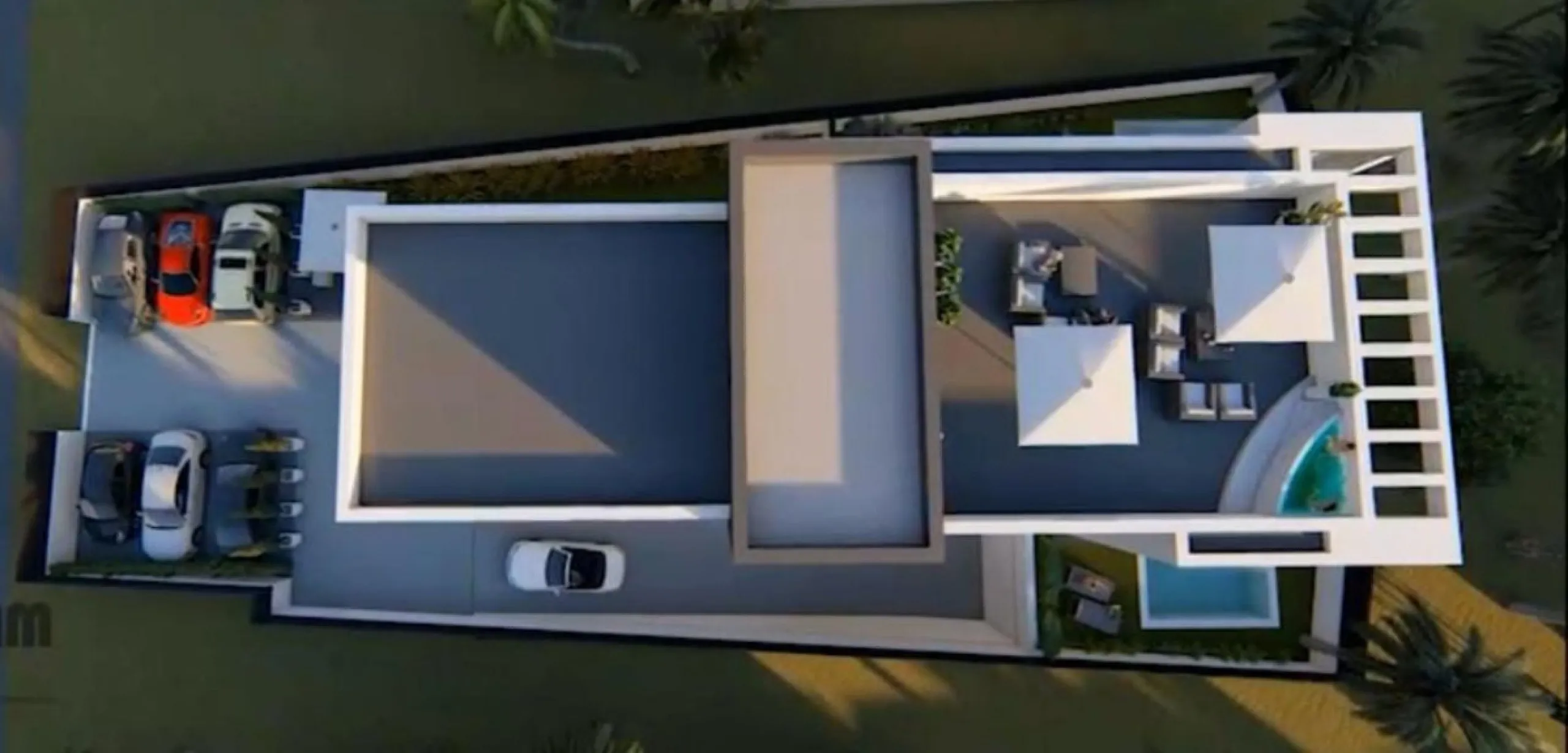 Land in Playa Bella in Cancelada, Playa road, intended for building apartments and a commercial area.