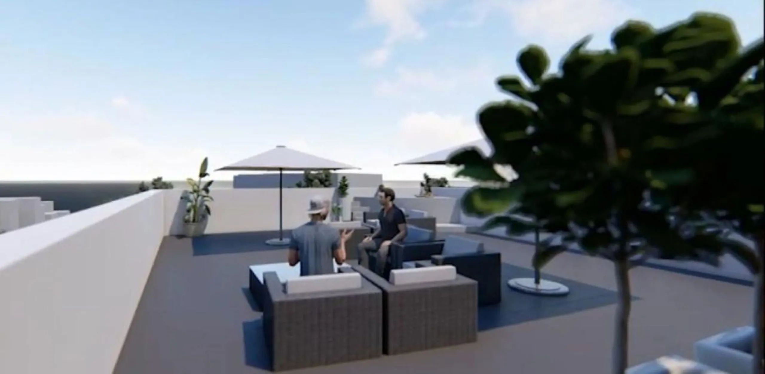 Land in Playa Bella in Cancelada, Playa road, intended for building apartments and a commercial area.