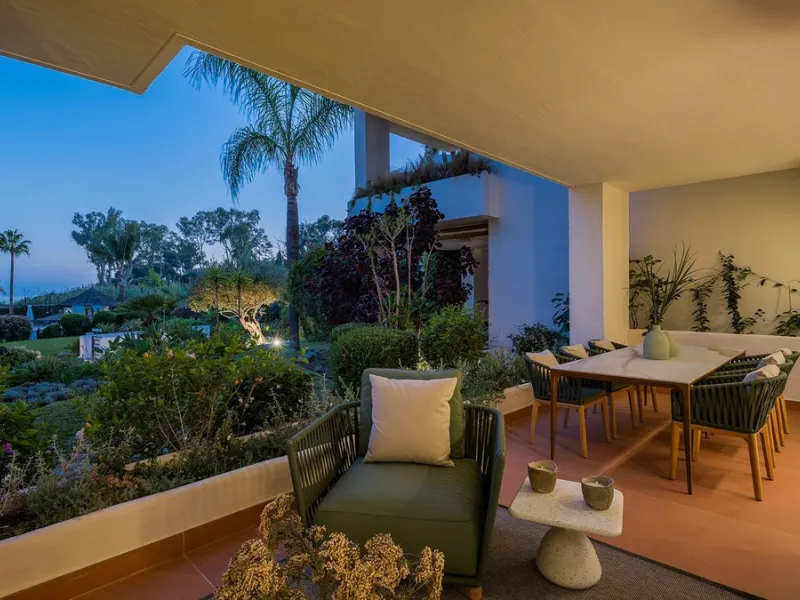 This exceptional ground-floor apartment combines luxury, comfort, and tranquility in perfect harmony. Featuring three spacious bedrooms and two bathrooms across 126 sqm of thoughtfully designed living space, the home offers an open-plan layout that unites