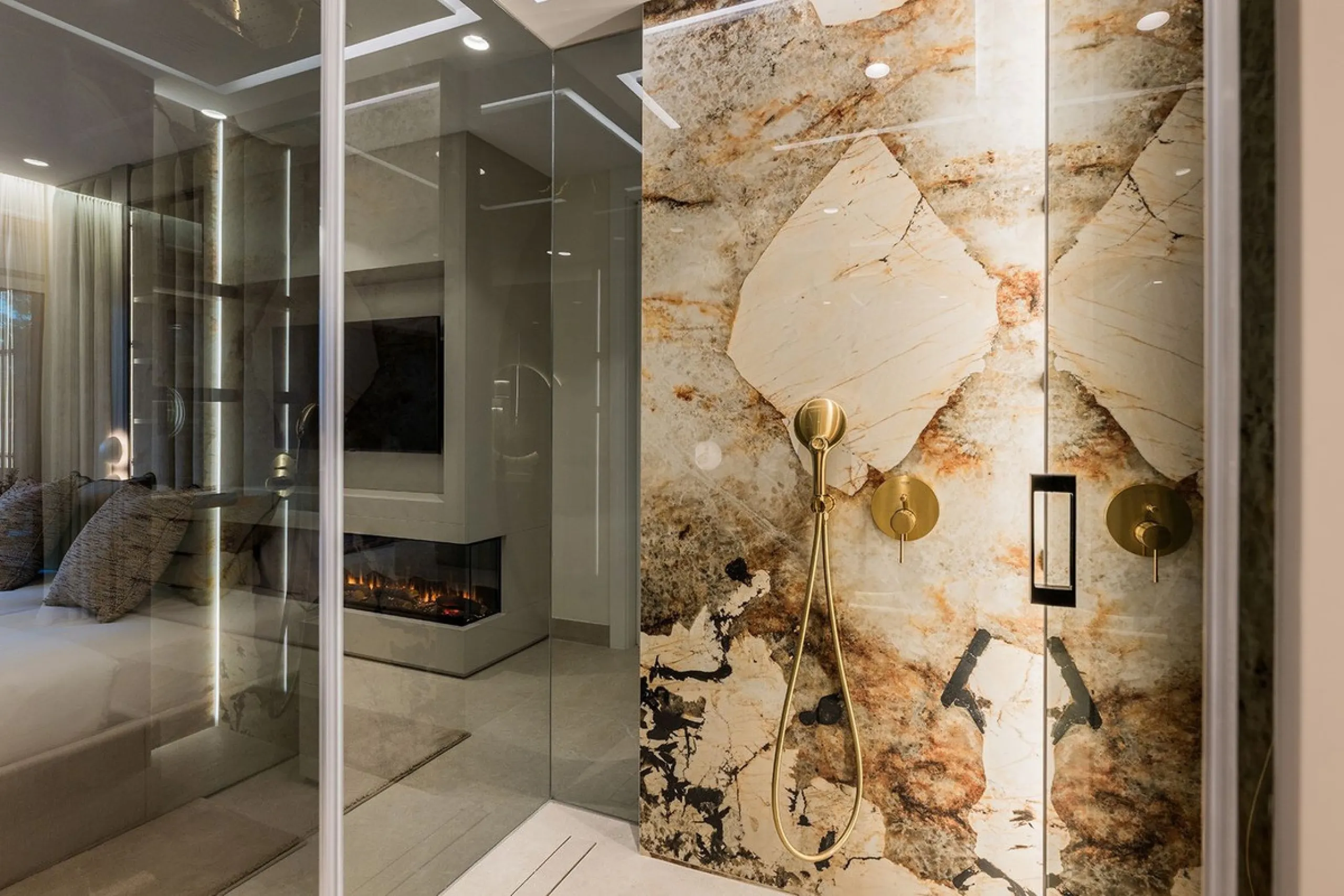 This exceptional ground-floor apartment combines luxury, comfort, and tranquility in perfect harmony. Featuring three spacious bedrooms and two bathrooms across 126 sqm of thoughtfully designed living space, the home offers an open-plan layout that unites