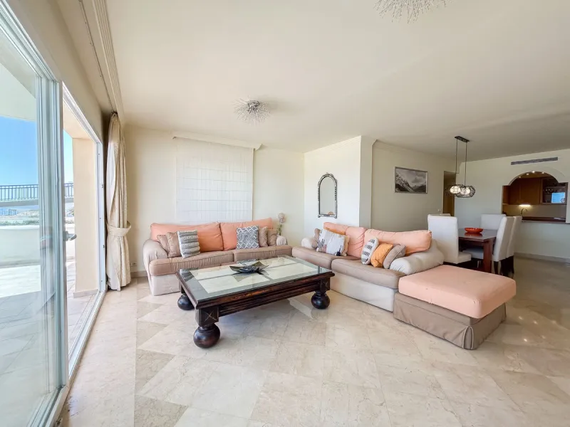 Unique beachfront opportunity located in the sought-after area of Buenas Noches, Estepona, this frontline beach apartment offers direct access to the Mediterranean and uninterrupted panoramic sea views. The property features two spacious bedrooms and two 