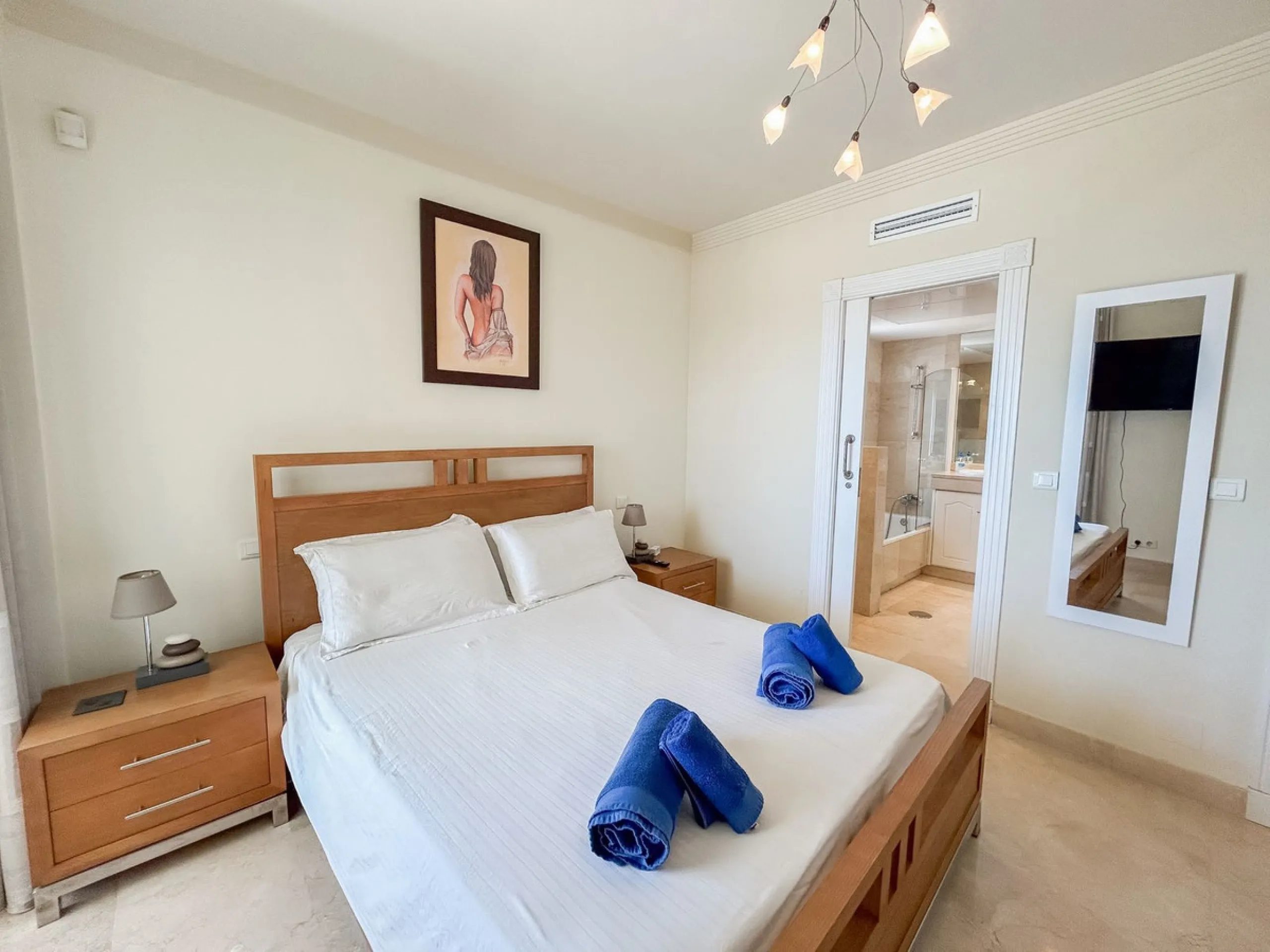 Unique beachfront opportunity located in the sought-after area of Buenas Noches, Estepona, this frontline beach apartment offers direct access to the Mediterranean and uninterrupted panoramic sea views. The property features two spacious bedrooms and two 