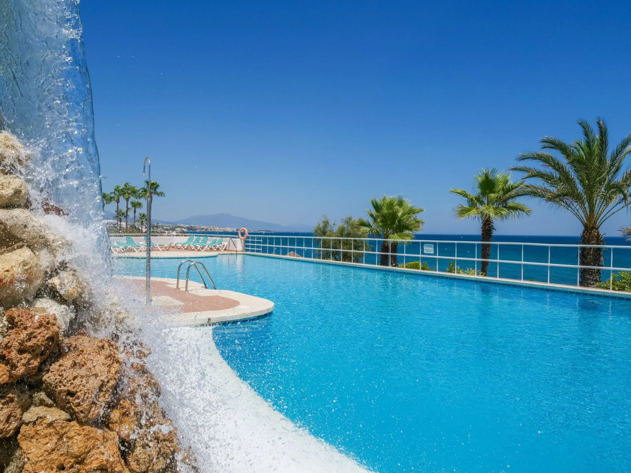 Unique beachfront opportunity located in the sought-after area of Buenas Noches, Estepona, this frontline beach apartment offers direct access to the Mediterranean and uninterrupted panoramic sea views. The property features two spacious bedrooms and two 