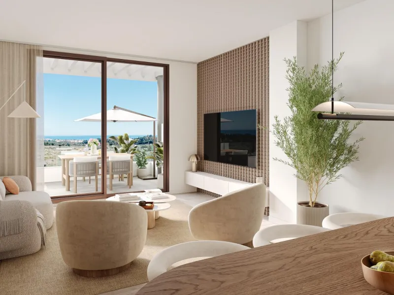 Luxurious Slow Living Homes in Mijas: A Perfect Blend of Nature, Comfort, and Convenience& & Discover a modern residential development in Mijas that redefines serene living. Nestled amidst nature, this community offers 75 two- and three-bedroom home